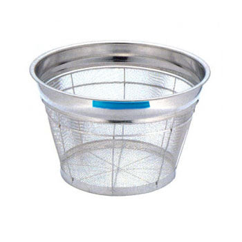 BK18-8深型ｻﾞﾙ荒目ｶﾗｰﾊﾞｰ付30㎝ﾌﾞﾙｰ