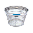 BK18-8深型ｻﾞﾙ荒目ｶﾗｰﾊﾞｰ付35㎝ﾌﾞﾙｰ