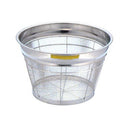 BK18-8深型ｻﾞﾙ荒目ｶﾗｰﾊﾞｰ付37.5㎝ｲｴﾛｰ