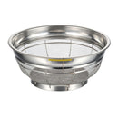 BK18-8浅型ｻﾞﾙ荒目ｶﾗｰﾊﾞｰ付37.5㎝ｲｴﾛｰ