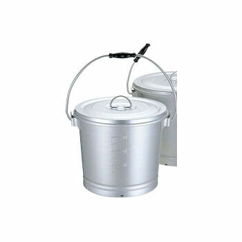 アルミ一重汁食缶/バケツ蓋のみ６Ｌ(外寸27.5㎝)