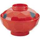 千羽鶴№１０ＢＢ亀甲汁椀（根来）蓋