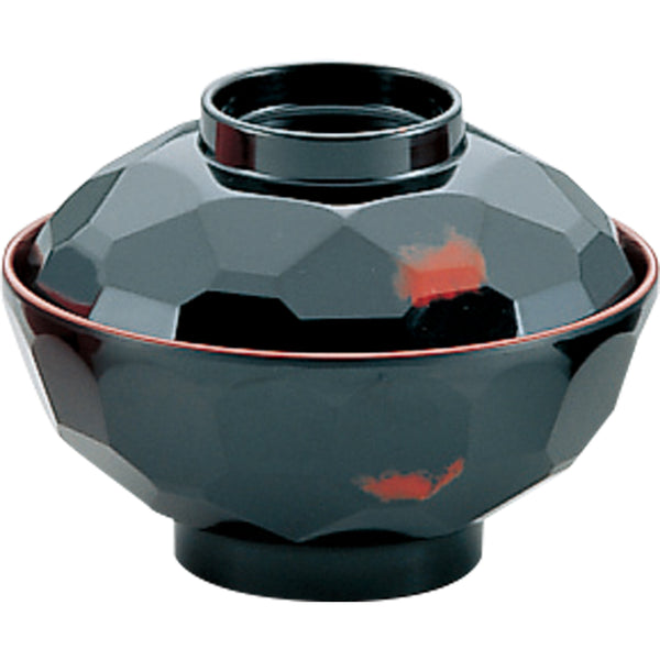 千羽鶴№１０ＡＡ亀甲汁椀（曙内朱）身