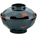 千羽鶴№１０ＡＢ亀甲汁椀（曙内朱）蓋