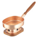 銅木柄台付十能片手