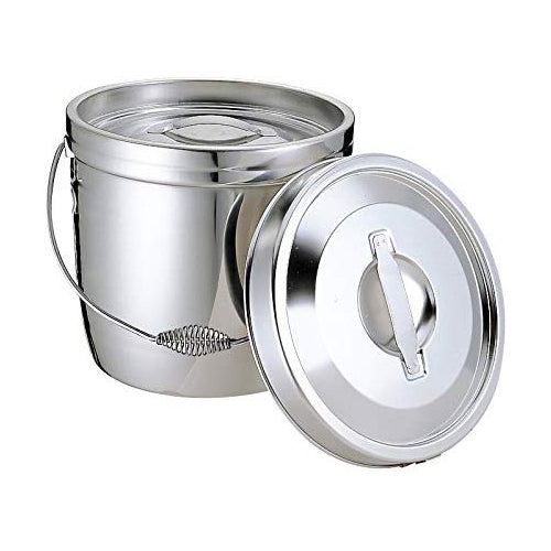 MT18-8二重汁食缶 ｸﾘｯﾌﾟ無 ﾂﾙ取手14L