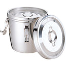 MT18-8二重汁食缶 4点ｸﾘｯﾌﾟ付 両手式 10L