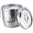 MT18-8二重汁食缶 3点ｸﾘｯﾌﾟ付 ﾂﾙ取手 6L