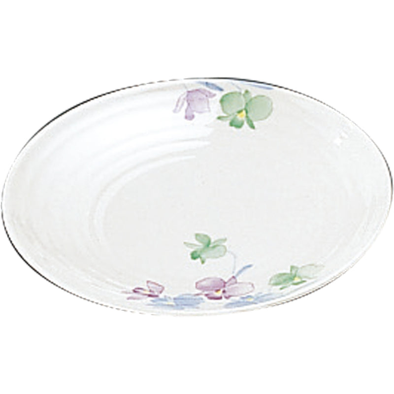 VO-12 メラミン｢すみれ｣ 丸皿(大)