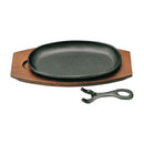 鉄ステーキ皿小判　木台のみ