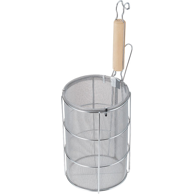 木柄スパゲティーてぼ小13*H19cm30203