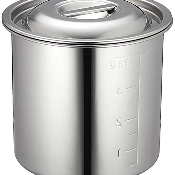 AGﾓﾘﾌﾞﾃﾞﾝ目盛付寸胴鍋18cm(手無)4.5L