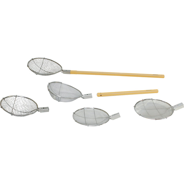 抗菌角柄･ｽｸｲ網丸型平織10mm目φ240㎜