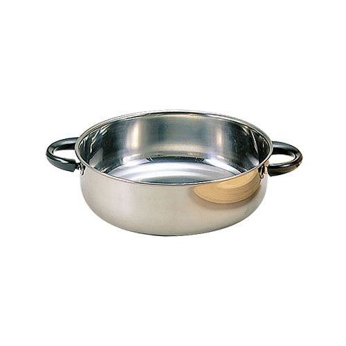 ステンレス外輪鍋(小)電磁対応26cm