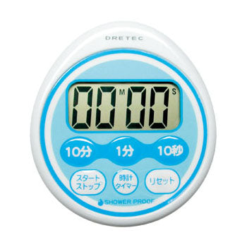 T-543BL 時計付防滴タイマー(ブルー)