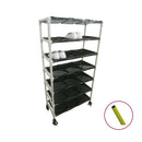 抗菌ｲﾚｸﾀｰ短靴ﾗｯｸｷｬｽﾀｰ3列7段21人用 Y