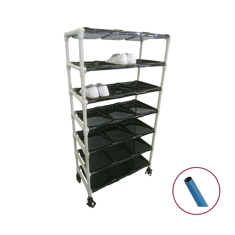 抗菌ｲﾚｸﾀｰ短靴ﾗｯｸｷｬｽﾀｰ4列7段28人用 B