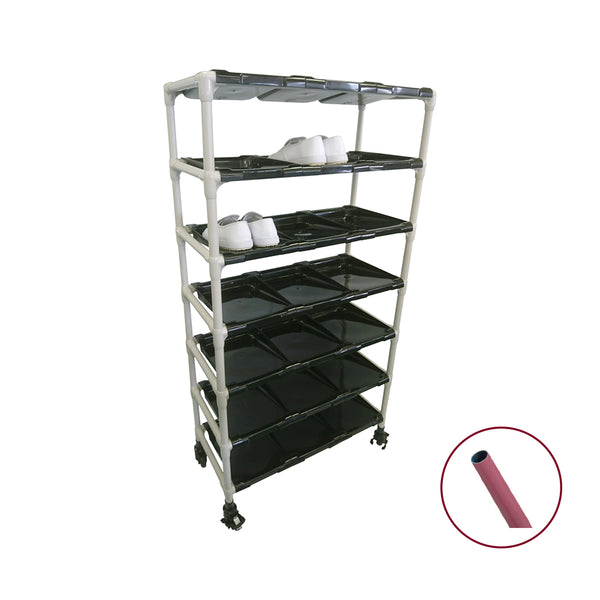 抗菌ｲﾚｸﾀｰ短靴ﾗｯｸｷｬｽﾀｰ4列7段28人用 P