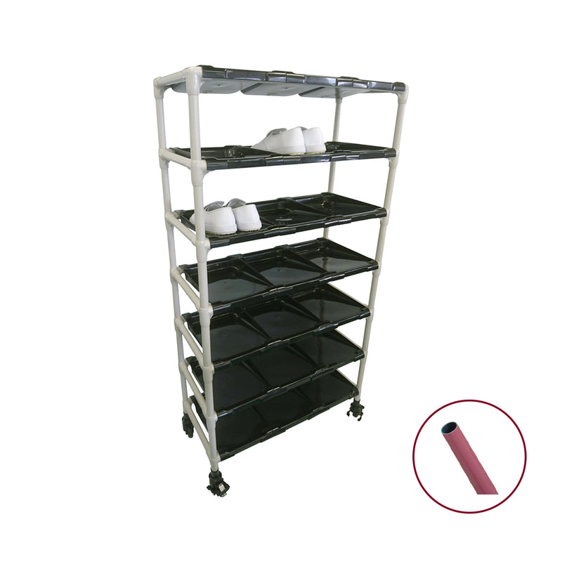 抗菌ｲﾚｸﾀｰ短靴ﾗｯｸｷｬｽﾀｰ4列7段28人用 P