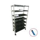 抗菌ｲﾚｸﾀｰ短靴ﾗｯｸｷｬｽﾀｰ6列7段42人用 B