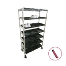 抗菌ｲﾚｸﾀｰ短靴ﾗｯｸｷｬｽﾀｰ6列7段42人用 P