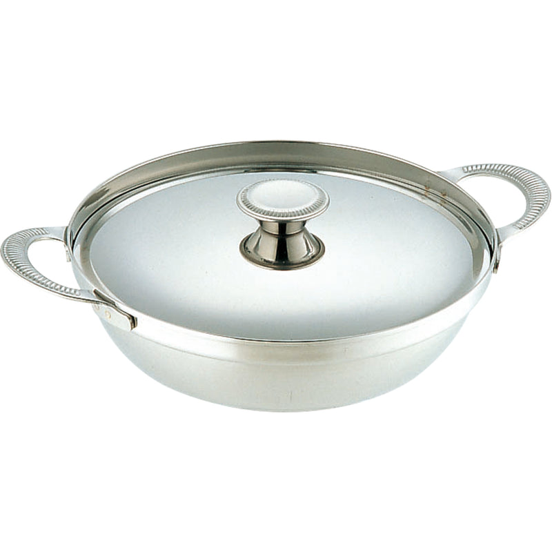 SW Nbｽﾃﾝﾚｽ電磁チリ鍋ちりちり１７cm