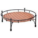 抗菌樹脂 積み重ねｽﾀﾝﾄﾞ丸(ﾌﾞﾗｳﾝ) 低