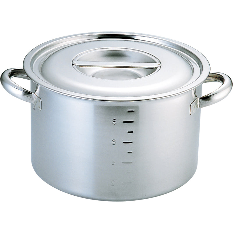 CL電磁モリブデン半寸胴鍋目盛付３９cm