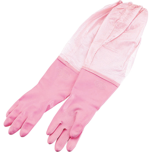 V-112 ﾀﾞﾝﾛｯﾌﾟﾋﾞﾆｰﾙ厚手手袋腕ｶﾊﾞｰ付Ｌ