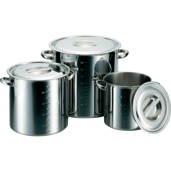 CL電磁モリブデン寸胴鍋目盛付２１cm