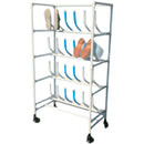 抗菌ｲﾚｸﾀｰ底見せﾗｯｸｷｬｽﾀｰ3列5段15人CGR