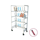 抗菌ｲﾚｸﾀｰ底見せﾗｯｸｷｬｽﾀｰ3列5段15人 P