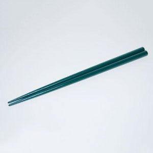 木製耐熱塗りカラー業務箸緑22.5ｃｍ