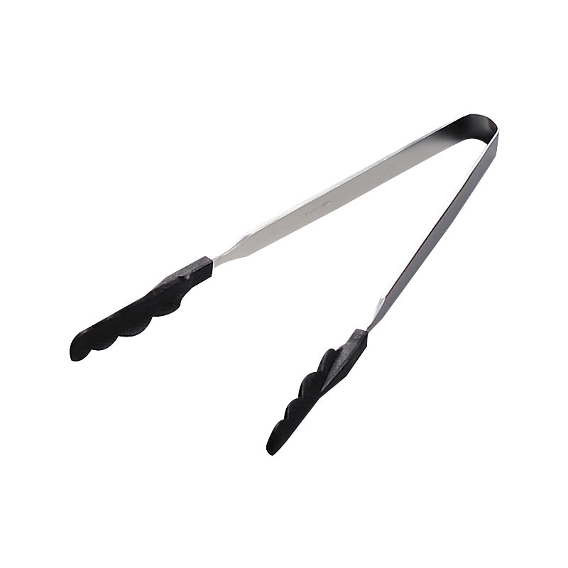 抗菌耐熱カラートングスリム中250mmブラック