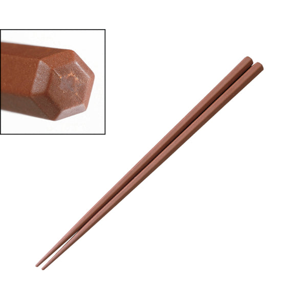 ＳＰＳ箸 六角(茶)225㎜