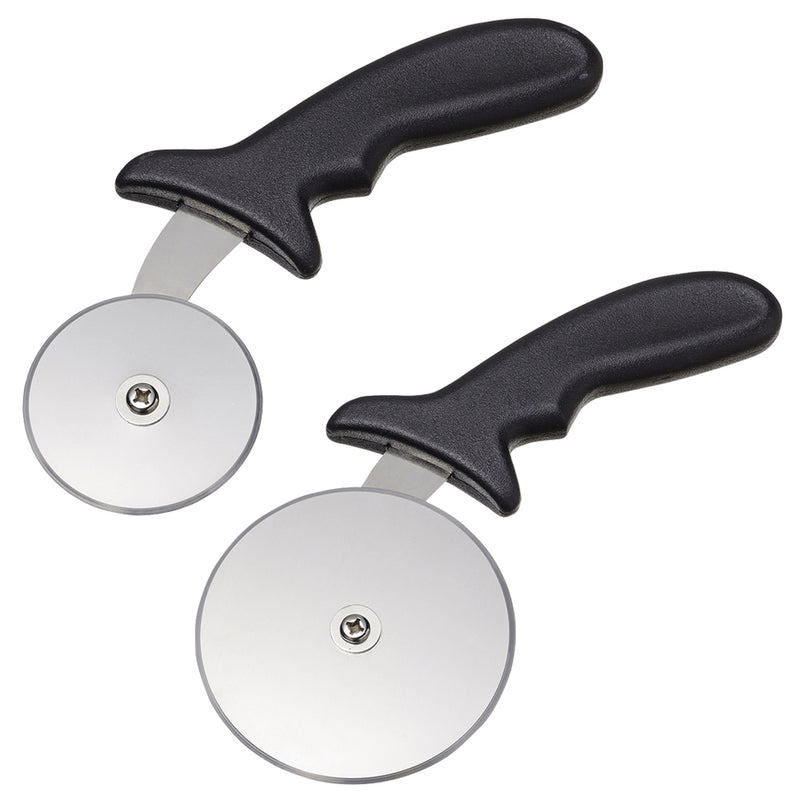 MTI黒プラ柄ピザカッター大 PC-04