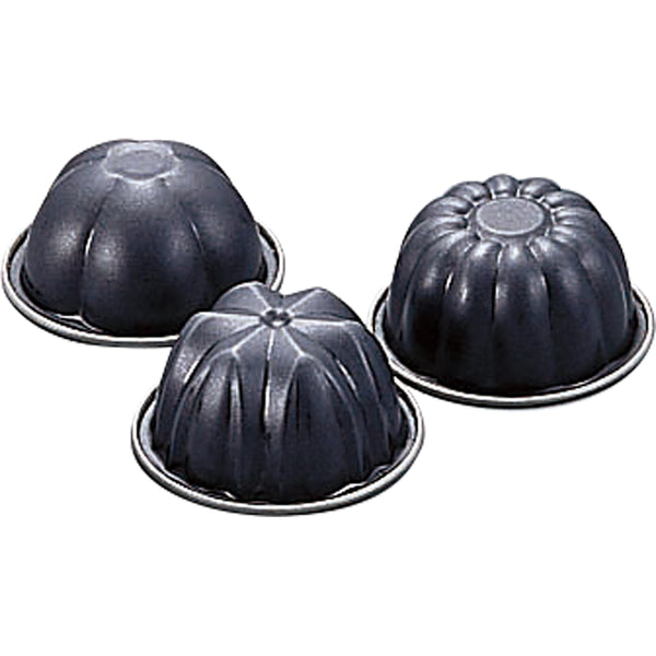 Ｓ印D-033ﾌﾞﾗｯｸゼリーカップ菊85cc