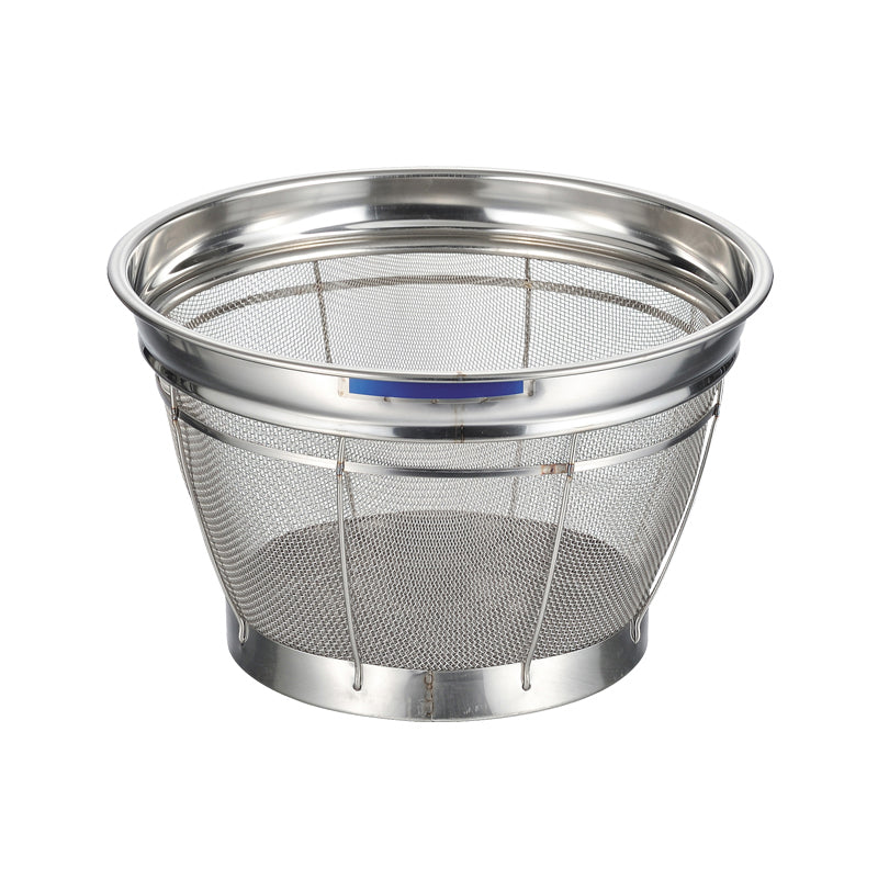 BK18-8深型ｻﾞﾙ ｶﾗｰﾊﾞｰ付 37.5㎝ ﾌﾞﾙｰ