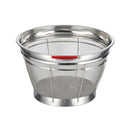 BK18-8深型ｻﾞﾙ ｶﾗｰﾊﾞｰ付 27.5㎝ ﾚｯﾄﾞ