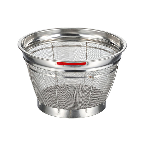 BK18-8深型ｻﾞﾙ ｶﾗｰﾊﾞｰ付 27.5㎝ ﾚｯﾄﾞ