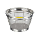 BK18-8深型ｻﾞﾙ ｶﾗｰﾊﾞｰ付 30㎝ ｲｴﾛｰ