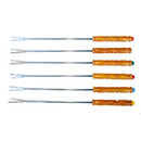 木柄ダンゴ型フォンデュフォーク 6本組