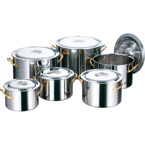 AGクラッド半寸胴鍋　目盛無４２cm※