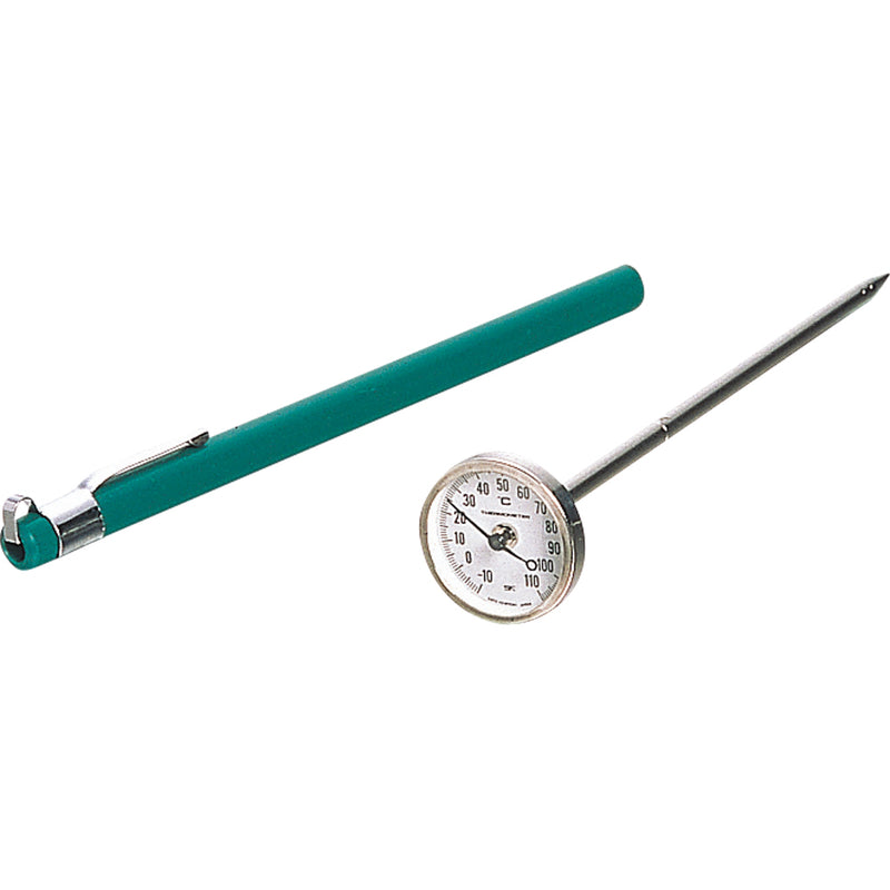 SP-19 ﾎﾟｹｯﾄﾊﾞｲﾒﾀﾙ温度計 0～200℃
