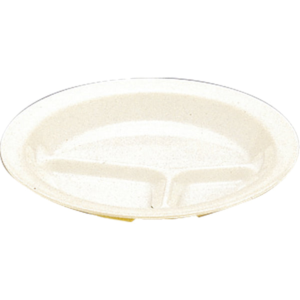 千羽鶴№1714Ｋﾎﾟﾘﾌﾟﾛランチ皿三ﾂ切