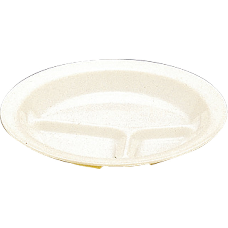 千羽鶴№1714Ｋﾎﾟﾘﾌﾟﾛランチ皿三ﾂ切