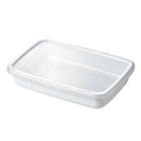 ﾎﾜｲﾄｼﾘｰｽﾞ ﾚｸﾀﾝｸﾞﾙ浅型S ｼｰﾙ蓋付 WRA-S