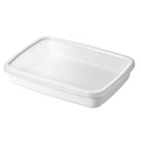 ﾎﾜｲﾄｼﾘｰｽﾞ ﾚｸﾀﾝｸﾞﾙ浅型M ｼｰﾙ蓋付 WRA-M