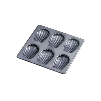 ｲ-147マドレーヌ貝型6ヶ付ｼﾘｺﾝ加工