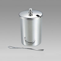 SWマスタードポット(硝子･ｽﾌﾟｰﾝ付)小